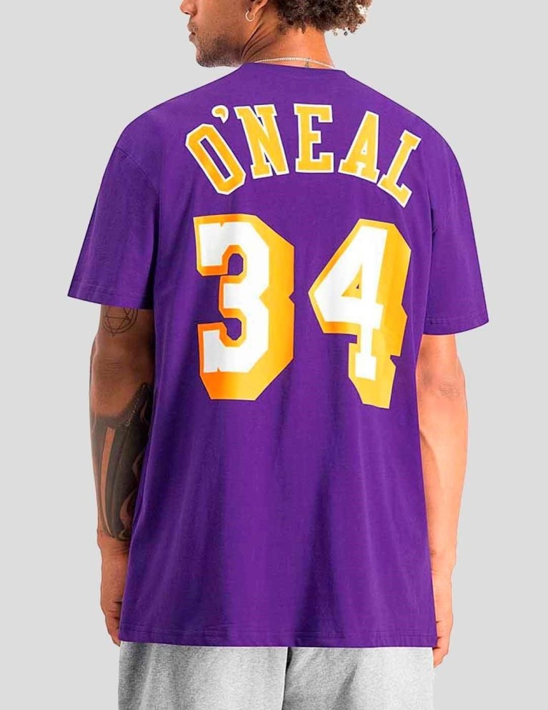 T-shirt MITCHELL & NESS n&n tee lakers o´neal purple